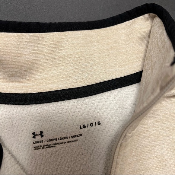 Under Armour Mens Armour Fleece Twist Half Zip Tech Pullover Sweatshirt - Size L - Picture 5 of 11
